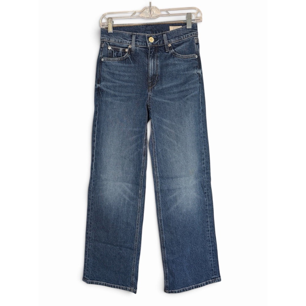 AYR The Secret Sauce Jeans 25S High Rise Wide Leg Blue Denim Made in LA Preppy - Picture 2 of 9